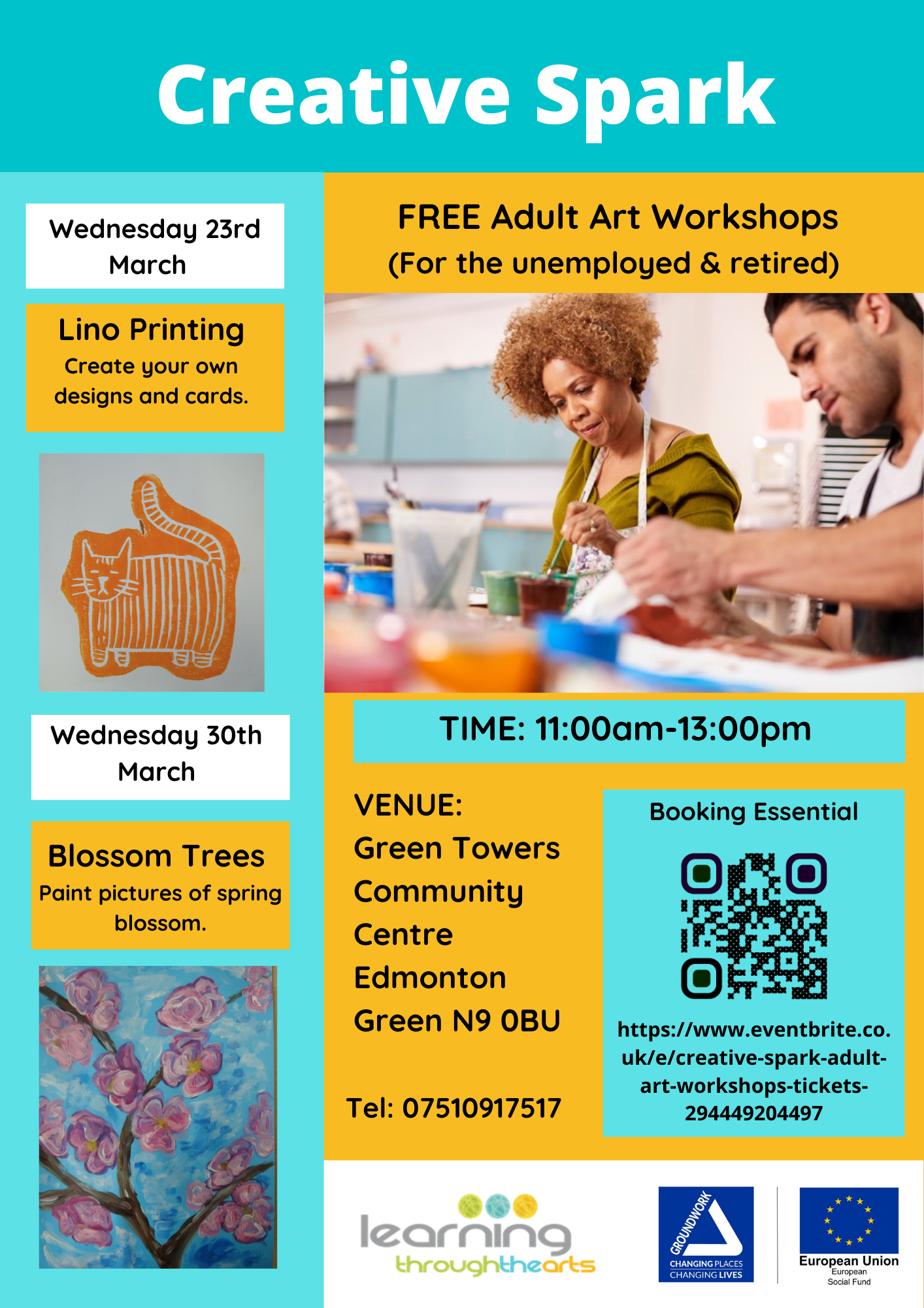 Creative Spark – Adult Art Workshops – Learning Through The Arts